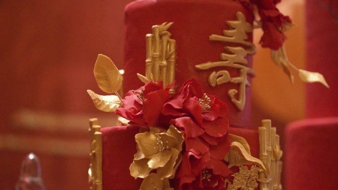 喜庆活动生日蛋糕糕点甜品台大寿