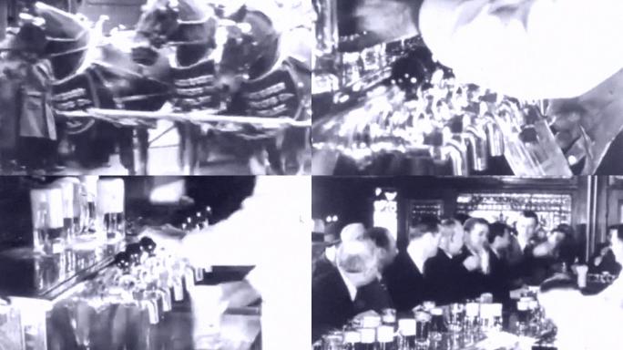 30年代1933年美国禁酒令结束酒吧顾客