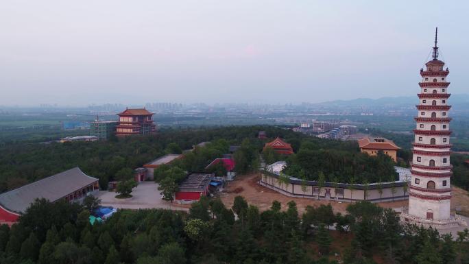 济南章丘危山风景区航拍