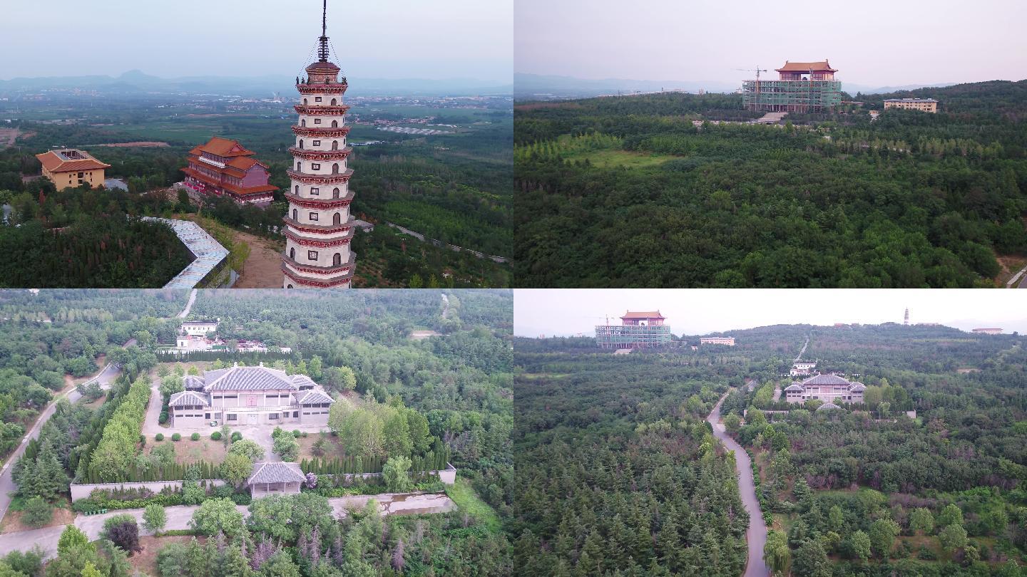 济南章丘危山风景区航拍