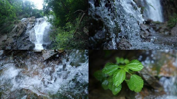 瀑布溪流山林溪水水流A015