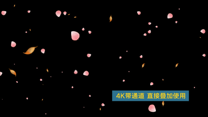 4K手绘桃花飘3-循环