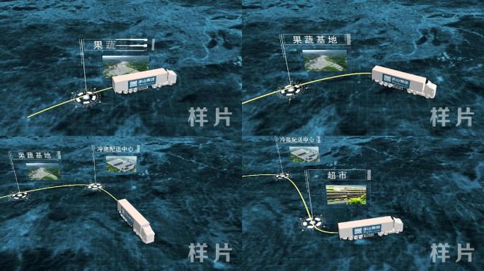 蓝色科技区位路线地图