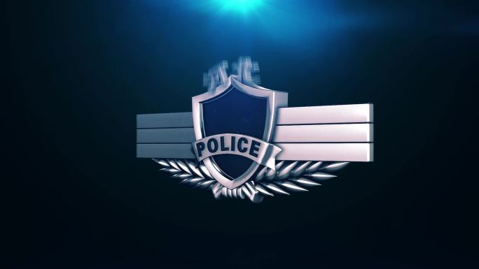 【原创】3d警察警徽公安片头震撼汇报开场