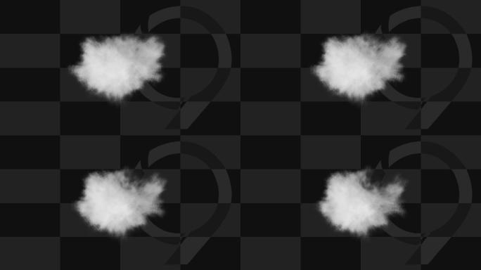 【清晰透明】缓动云朵白云雾气C06