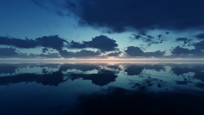 海面唯美日出