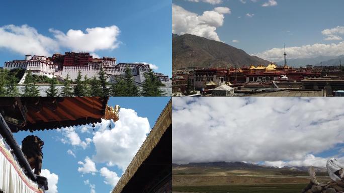 西藏拉萨市区一组延时摄影