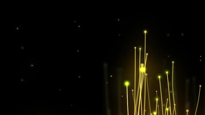 大气金色粒子背景视频