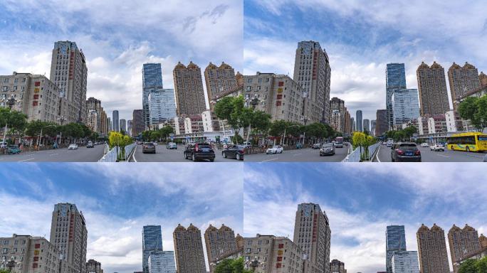8k暴雨后雁滩CBD延时