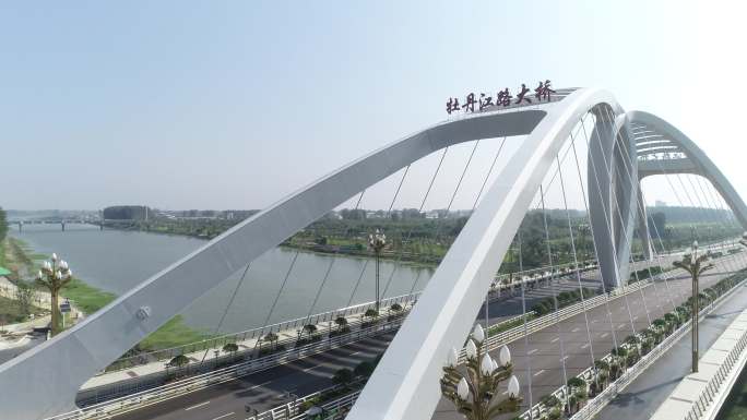 漯河牡丹江路大桥沙河航拍（4K50帧）