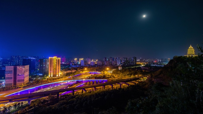 重庆大渡口立交夜景