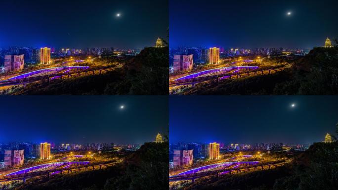 重庆大渡口立交夜景