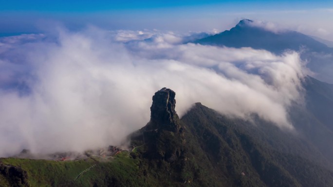 梵净山空中延时大景