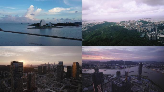 珠海城市地标4K航拍视频素材