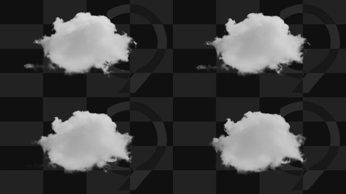 【透明通道】0042号动态云朵白云
