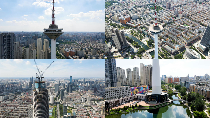 沈阳标志性建筑彩电塔航拍宣传