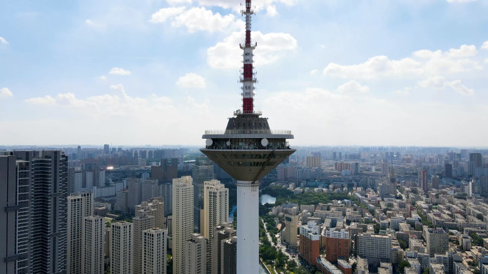 沈阳标志性建筑彩电塔航拍宣传
