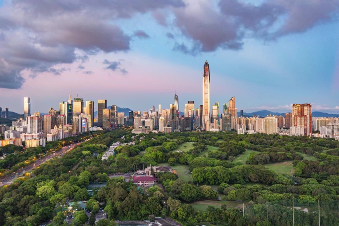 深圳福田南山城市夜景