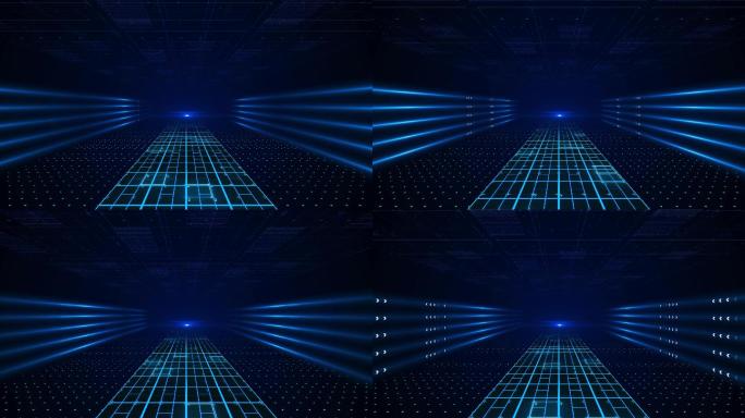 4k科技地面背景AE模板