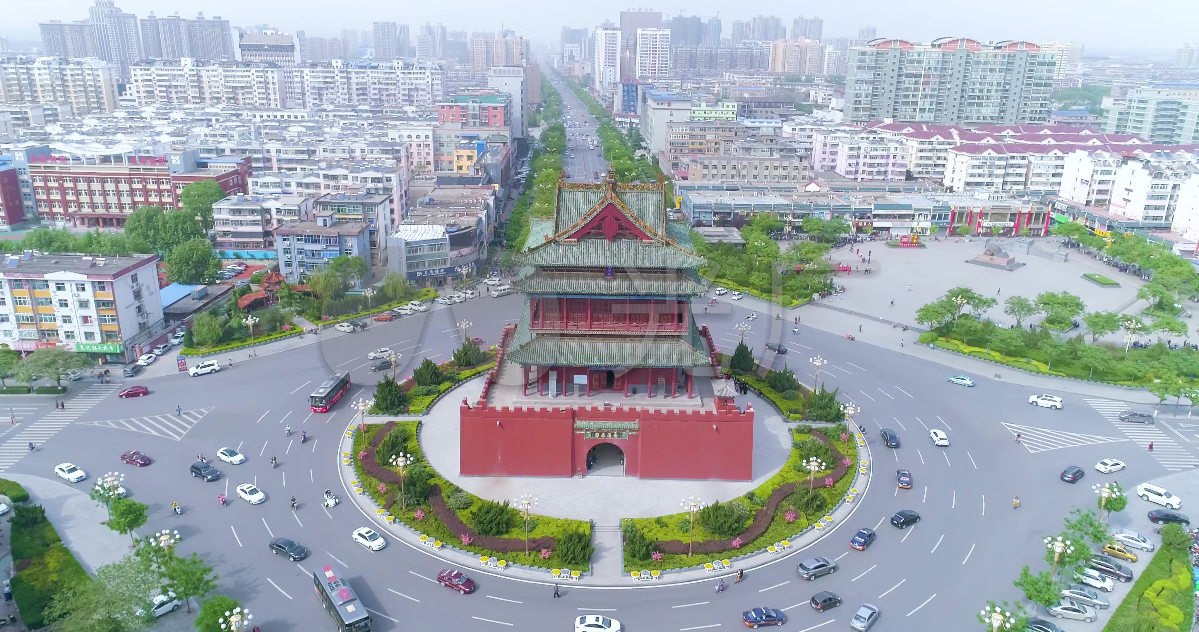 山西临汾鼓楼夜色夜景摄影图高清摄影大图-千库网