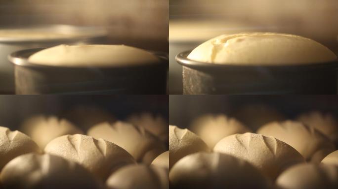 面包延时烤面包过程面包制作