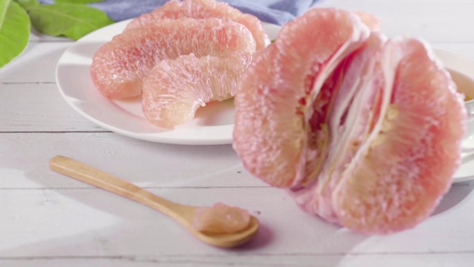 【原创】实拍柚子果肉