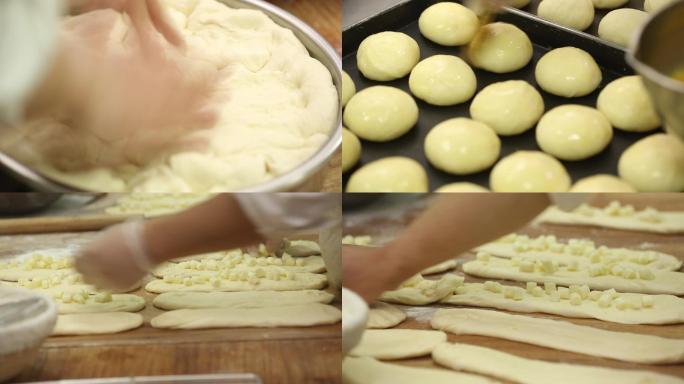 面包制作流程发酵揉面面包店