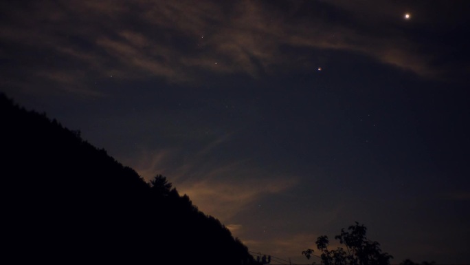 1080P延时拍摄日出前的黎明-云朵