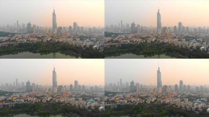 南京航拍城市都市