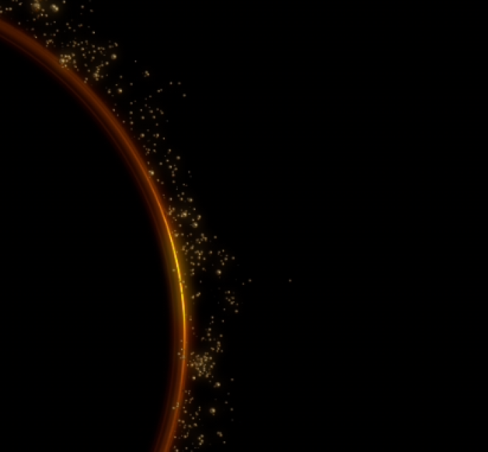 logo黄金粒子框