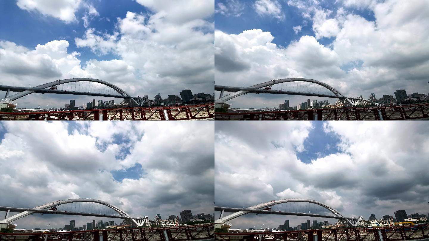 上海黄浦江4k卢浦大桥