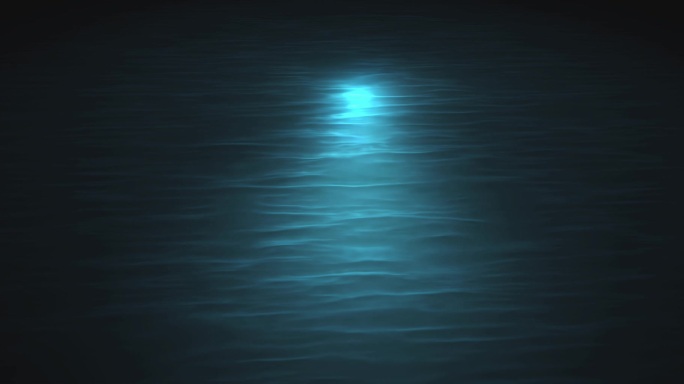 夜晚水面波光荡漾视频素材