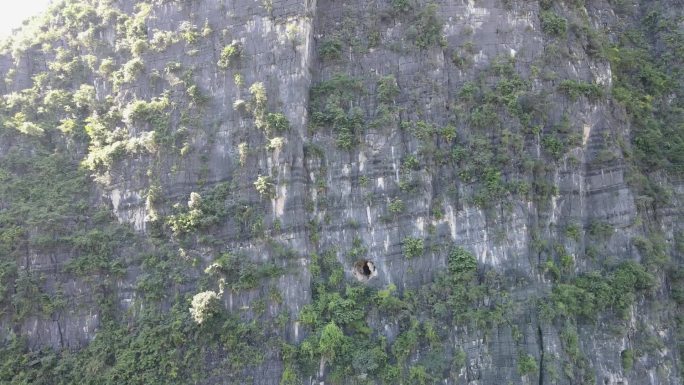 广西大石山区航拍喀斯特地形地貌