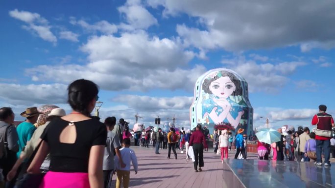 满洲里套娃广场