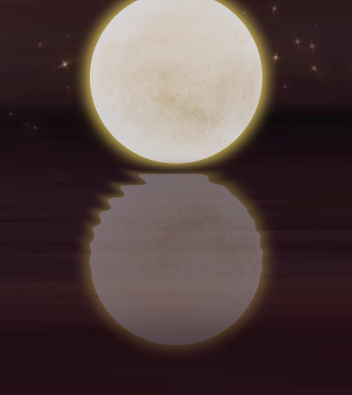 中秋月圆唯美夜空视频背景