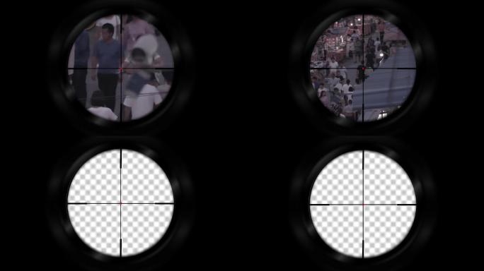 4K望远镜狙击枪瞄准镜倍镜-带抖动效果