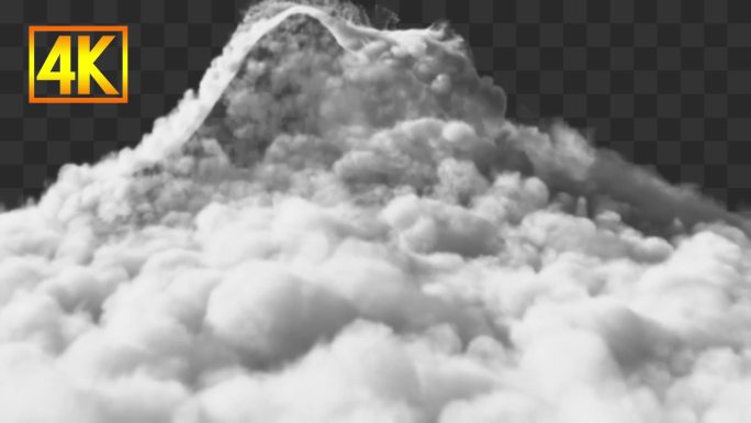 4K烟雾散落-alpha通道