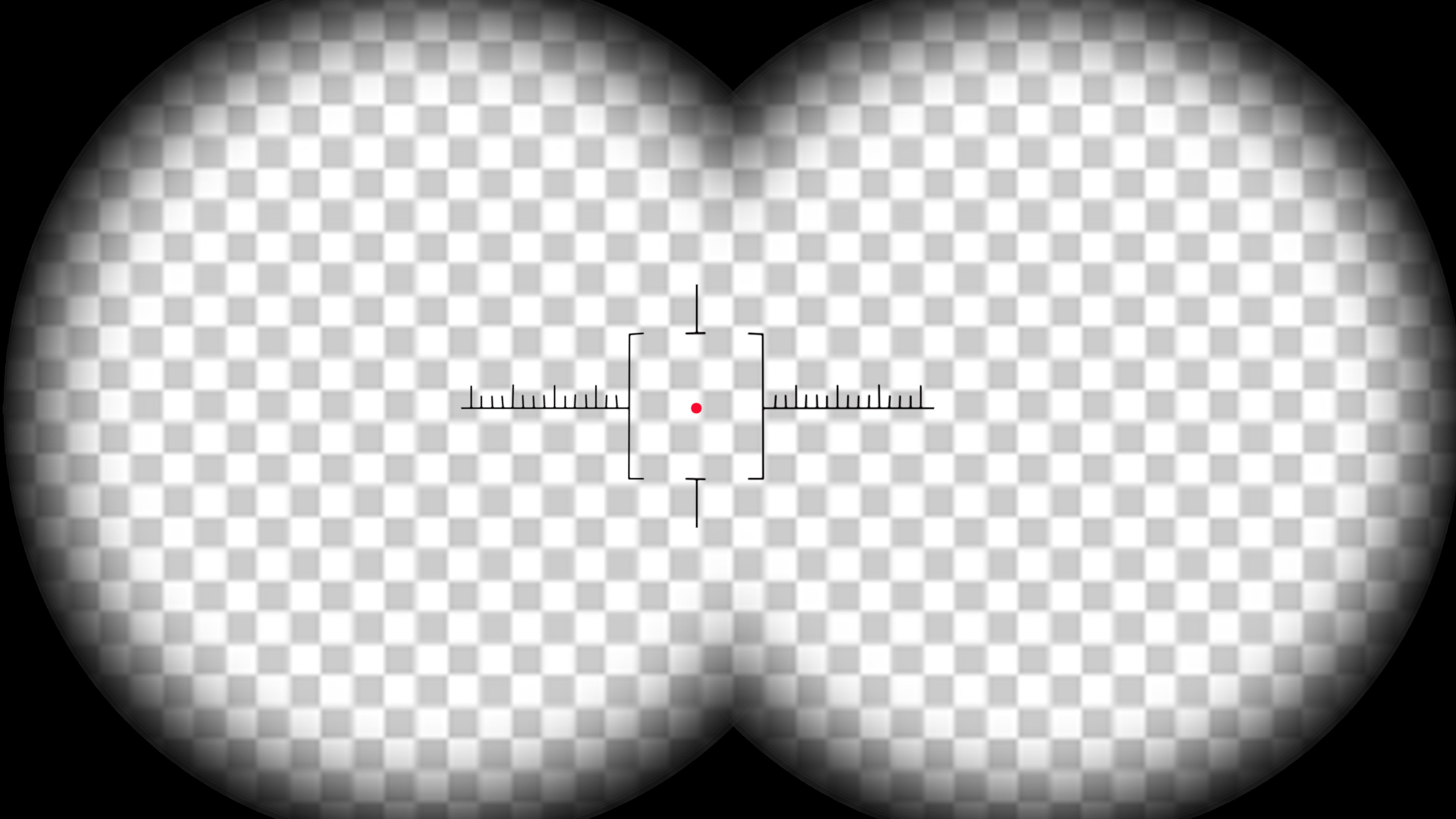 4k双筒望远镜效果遮罩前景带通道