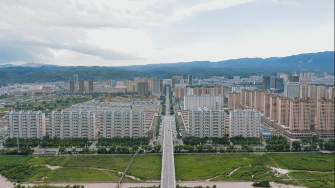 【4K】平凉市崆峒区大气航拍