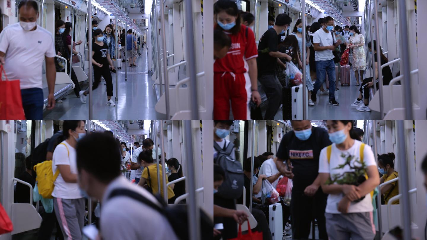 【原创】4K戴口罩--地铁出行的人们