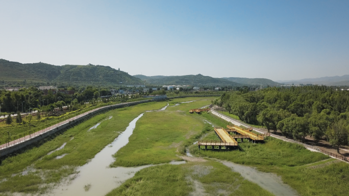 【4K】固原市沈家河航拍