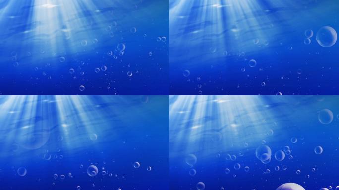 海底世界水泡背景