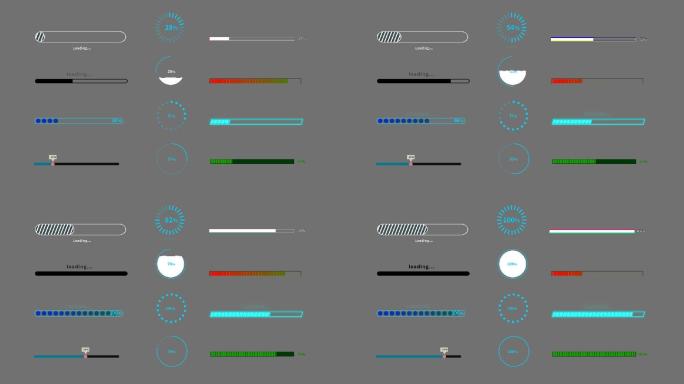 12款进度条素材包带通道