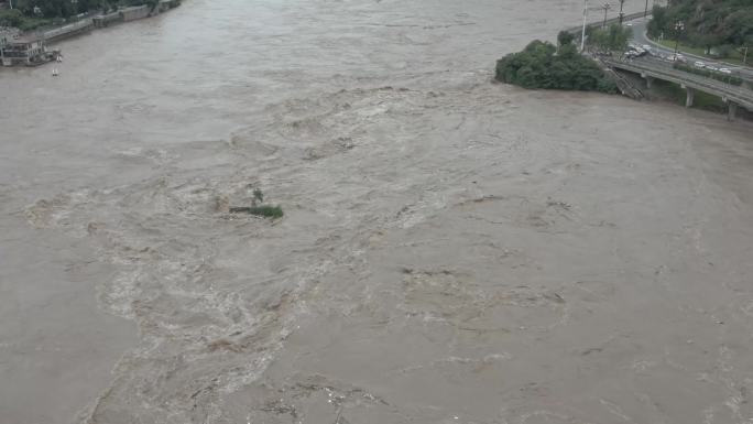 4k宜宾洪水航拍