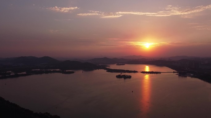 云龙山夕阳落日