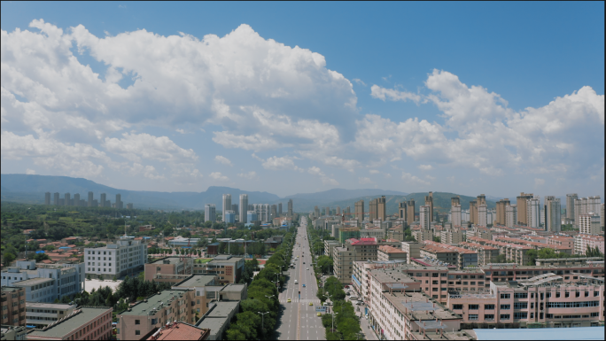 【4K】甘肃平凉市大气航拍