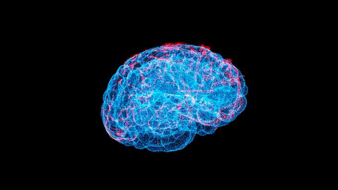4K科技大脑神经头疼+透明通道