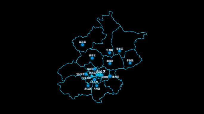 北京市地图地图区域辐射城市通道视频