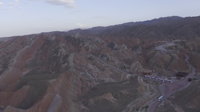 4K-HLG原素材-张掖丹霞地貌航拍