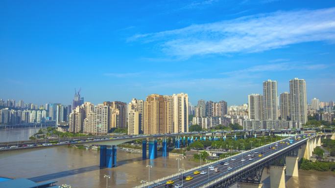 重庆嘉陵江大桥延时拍摄